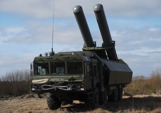 Tactical exercises of Baltic Fleet's coastal missile forces