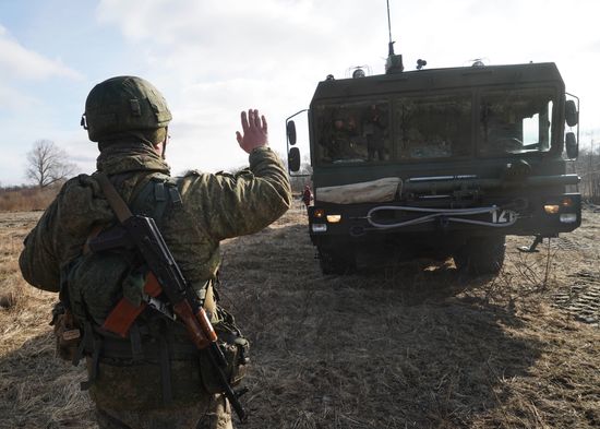 Tactical exercises of Baltic Fleet's coastal missile forces
