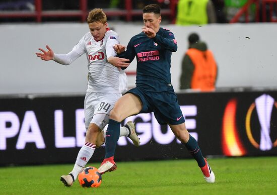 Football. League of Europe. Lokomotiv vs Atletico