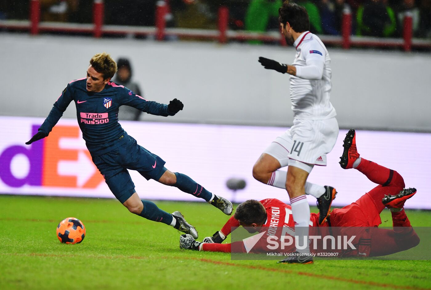 Football. League of Europe. Lokomotiv vs Atletico