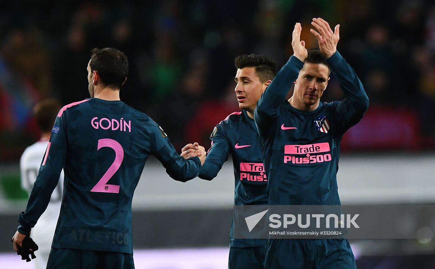 Football. League of Europe. Lokomotiv vs Atletico