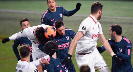 Football. League of Europe. Lokomotiv vs Atletico