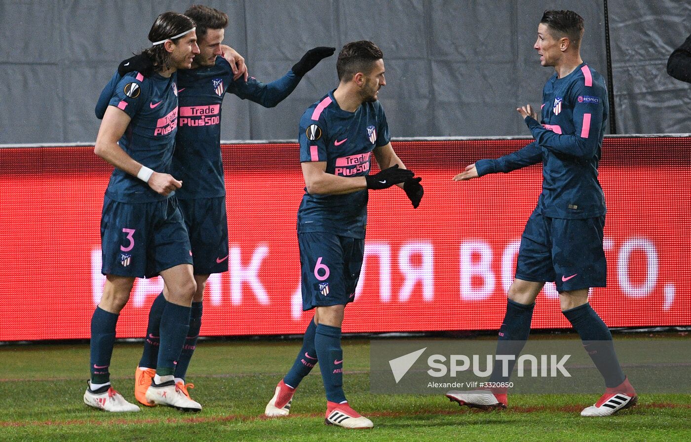 Football. League of Europe. Lokomotiv vs Atletico