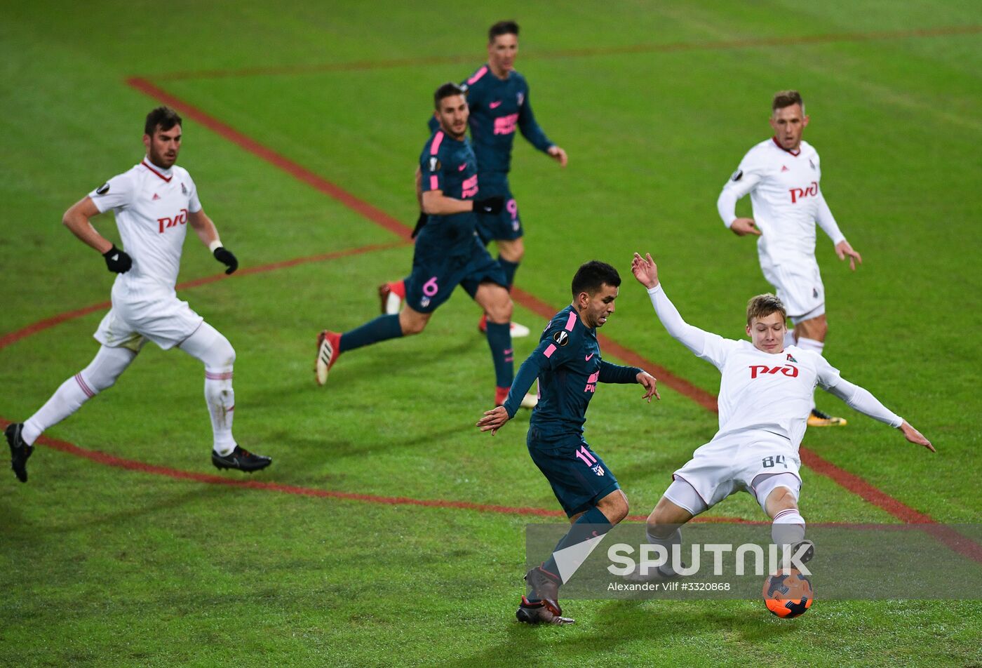 Football. League of Europe. Lokomotiv vs Atletico
