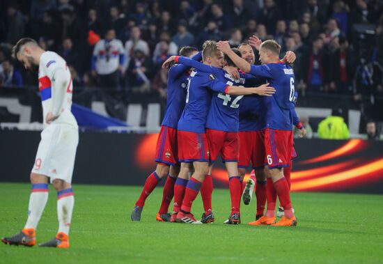 Football. UEFA Europa League. Lyon vs. CSKA