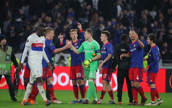 Football. UEFA Europa League. Lyon vs. CSKA