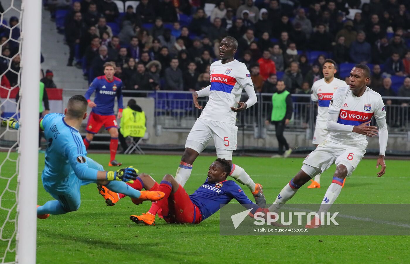 Football. UEFA Europa League. Lyon vs. CSKA