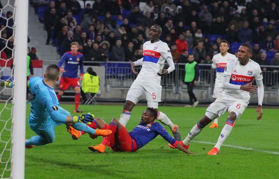 Football. UEFA Europa League. Lyon vs. CSKA
