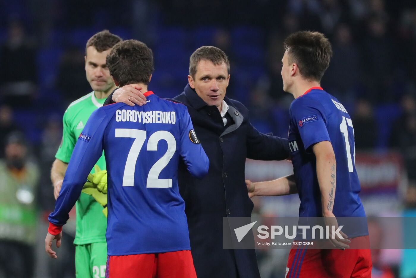 Football. UEFA Europa League. Lyon vs. CSKA