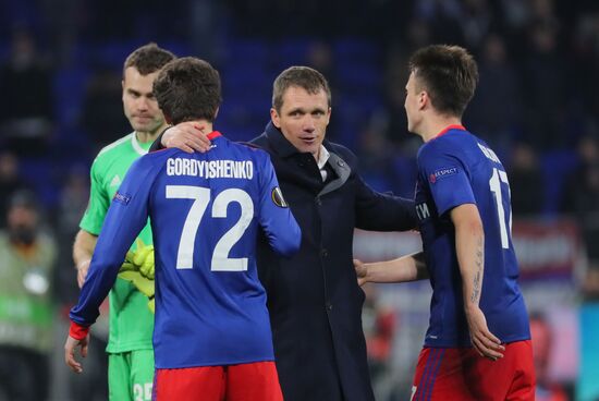 Football. UEFA Europa League. Lyon vs. CSKA