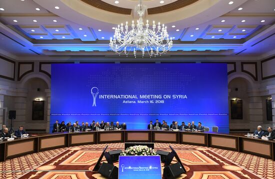 Meeting of foreign ministers of Syria truce guarantor countries