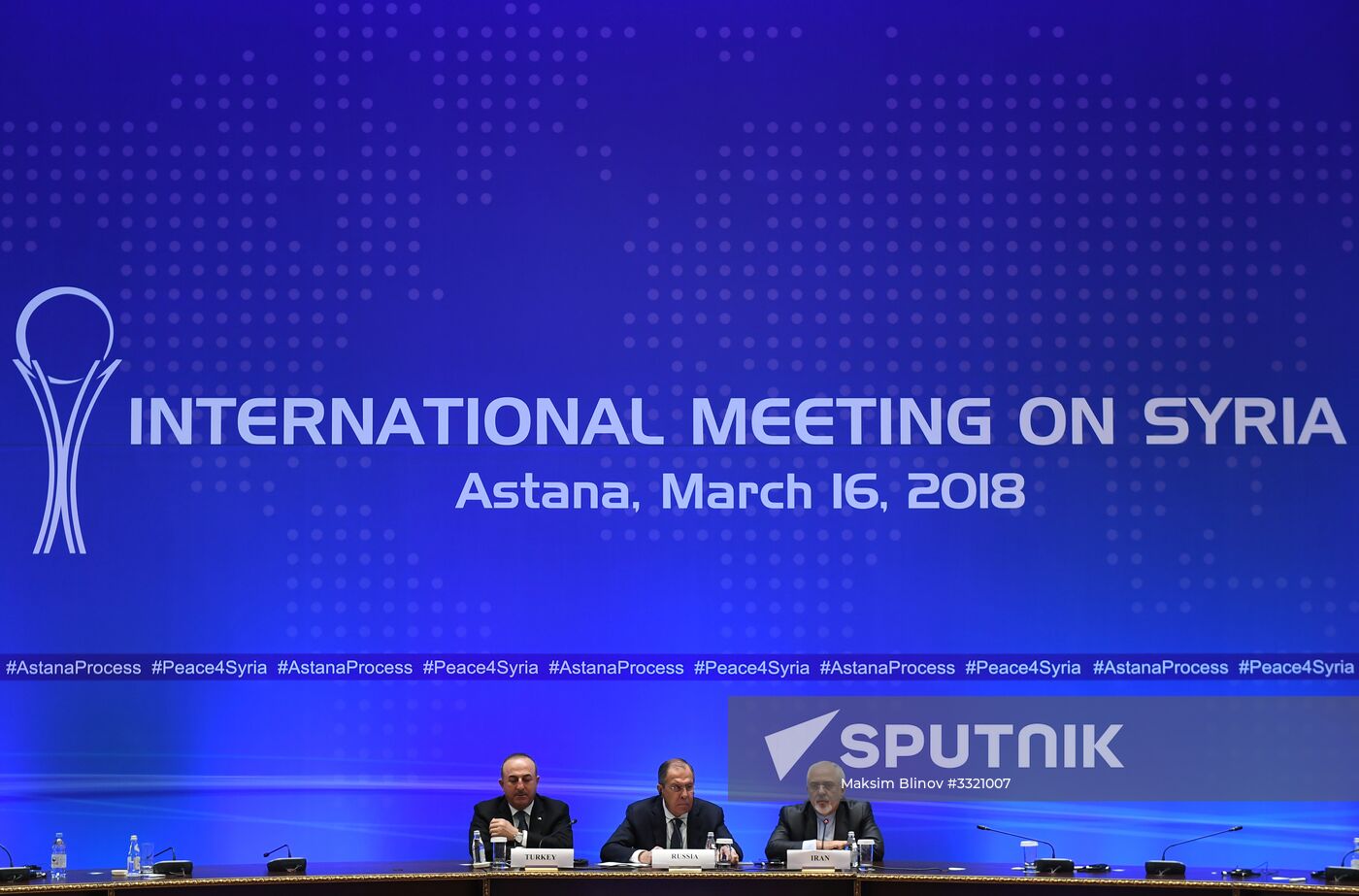 Meeting of foreign ministers of Syria truce guarantor countries