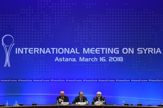 Meeting of foreign ministers of Syria truce guarantor countries