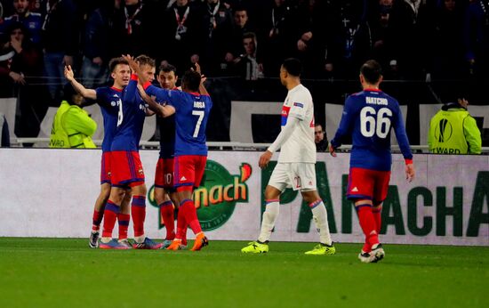 Football. UEFA Europa League. Lyon vs. CSKA