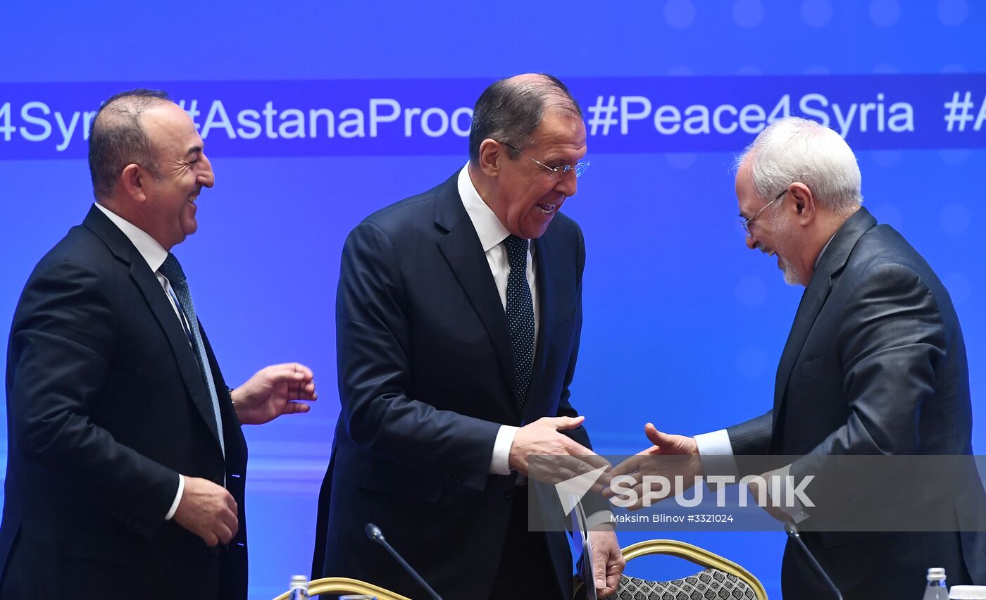 Meeting of foreign ministers of Syria truce guarantor countries