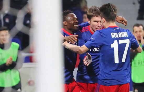 Football. UEFA Europa League. Lyon vs. CSKA