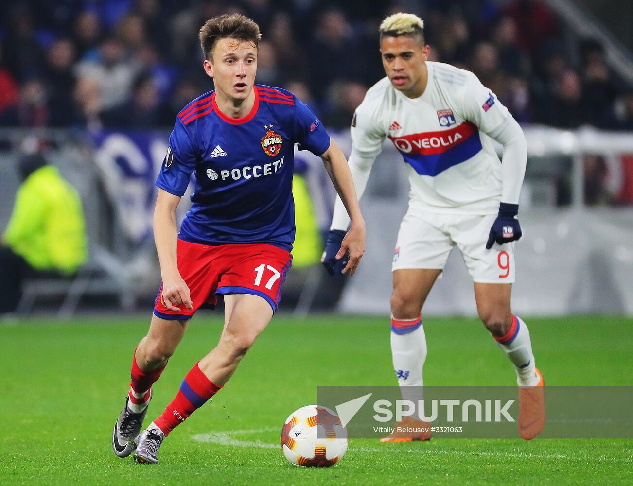 Football. UEFA Europa League. Lyon vs. CSKA