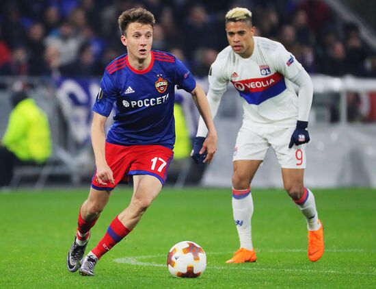 Football. UEFA Europa League. Lyon vs. CSKA