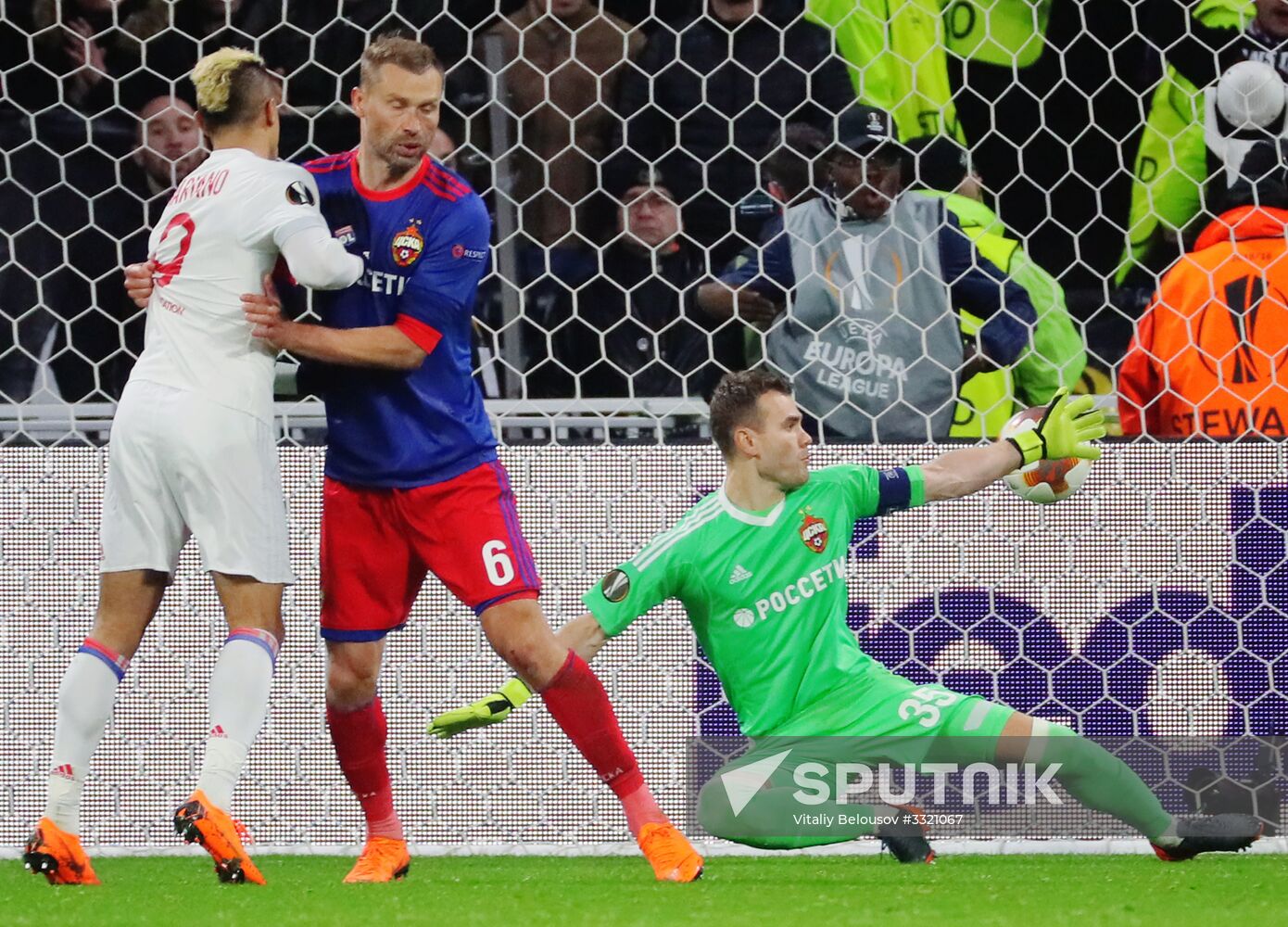 Football. UEFA Europa League. Lyon vs. CSKA
