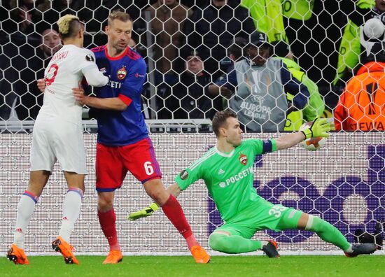Football. UEFA Europa League. Lyon vs. CSKA