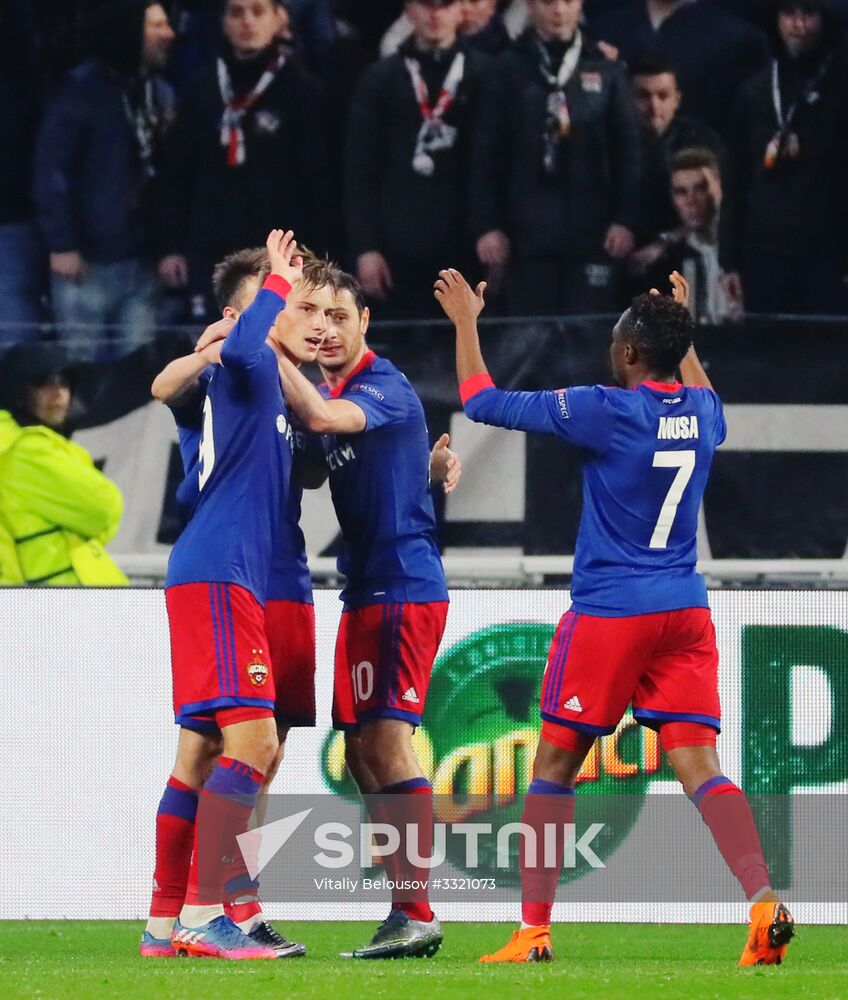 Football. UEFA Europa League. Lyon vs. CSKA