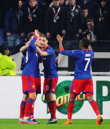 Football. UEFA Europa League. Lyon vs. CSKA