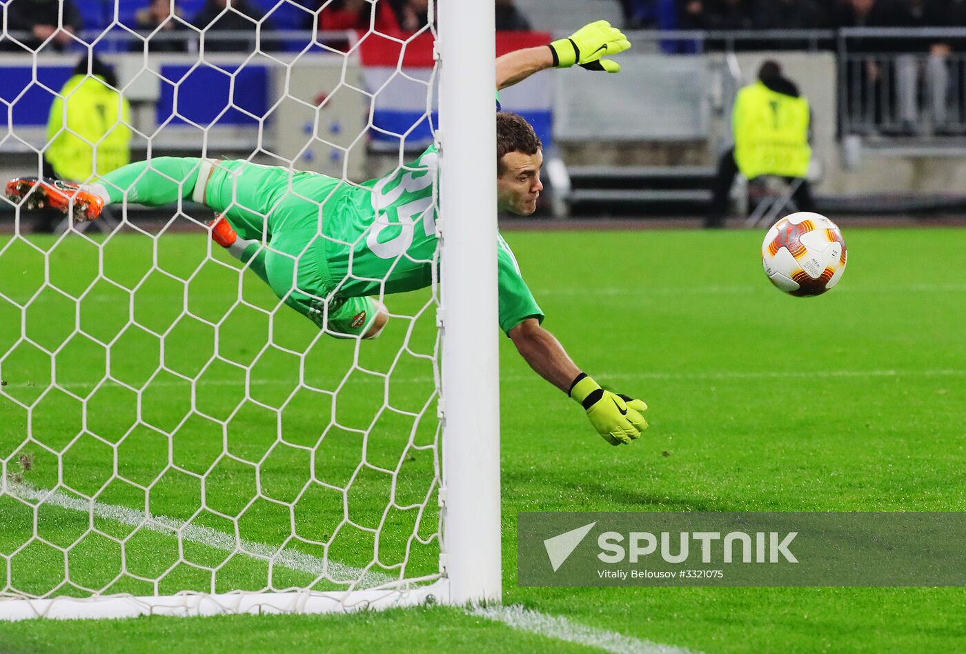 Football. UEFA Europa League. Lyon vs. CSKA