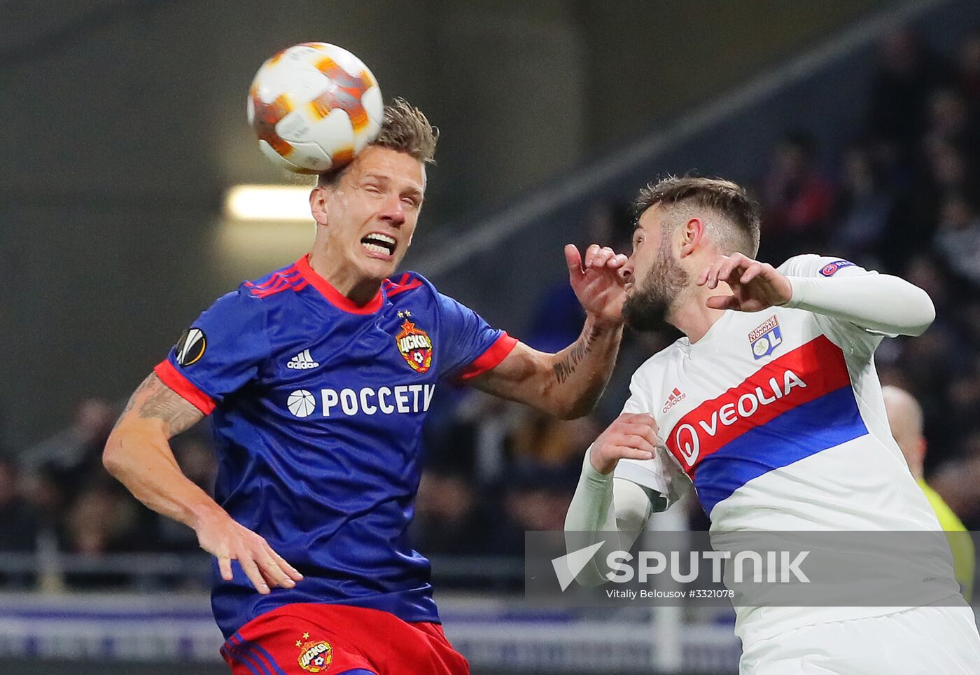 Football. UEFA Europa League. Lyon vs. CSKA