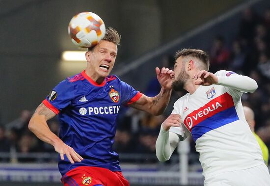 Football. UEFA Europa League. Lyon vs. CSKA