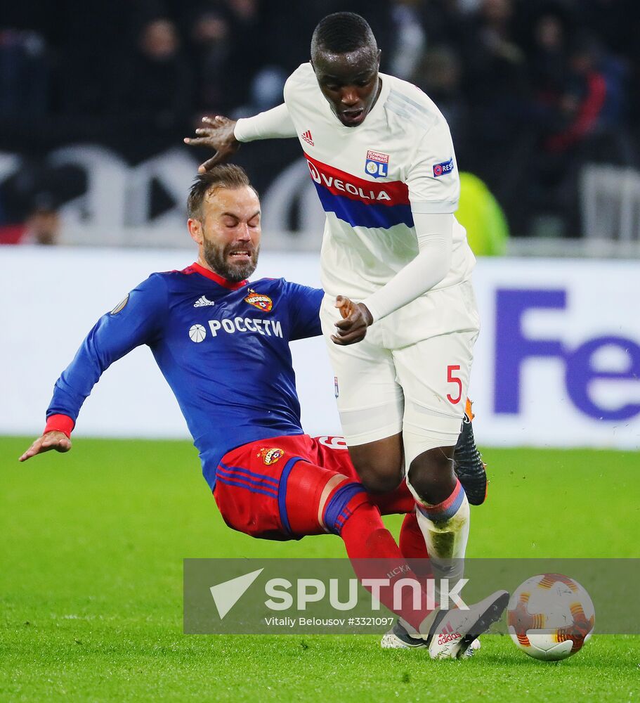 Football. UEFA Europa League. Lyon vs. CSKA