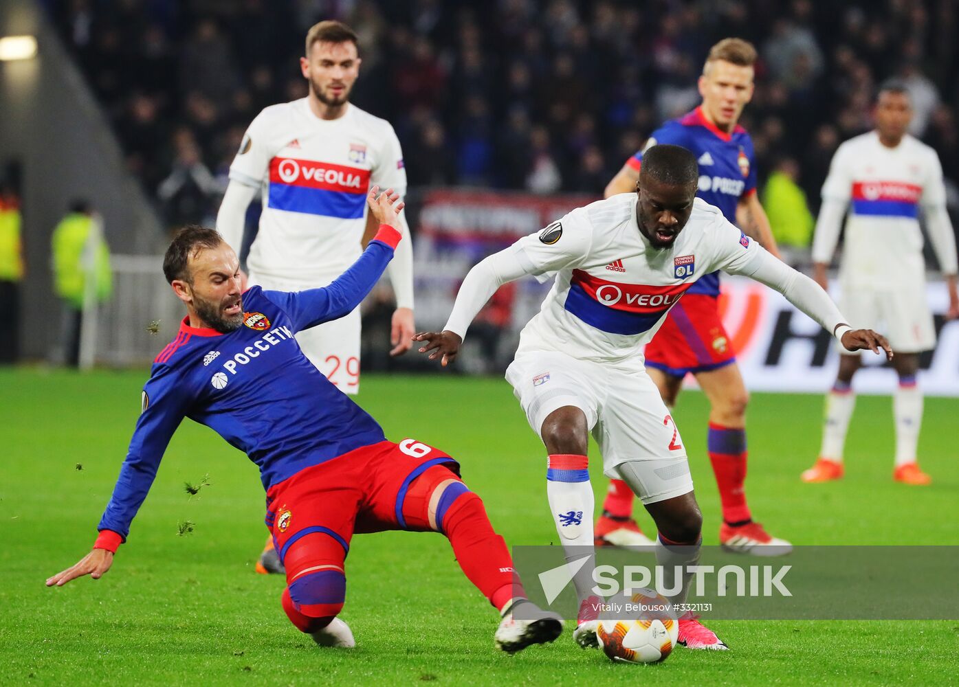 Football. UEFA Europa League. Lyon vs. CSKA