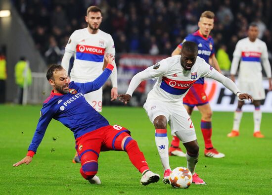 Football. UEFA Europa League. Lyon vs. CSKA