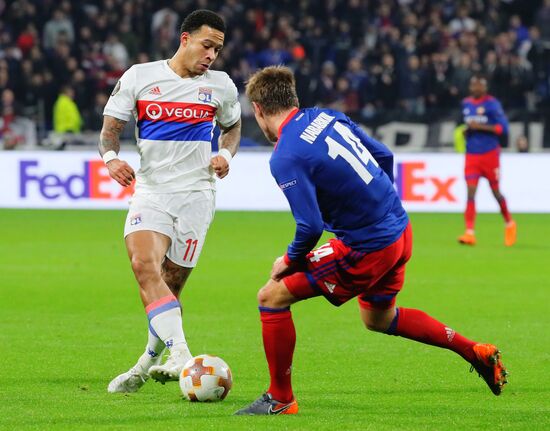 Football. UEFA Europa League. Lyon vs. CSKA