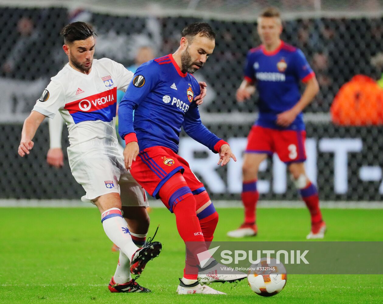 Football. UEFA Europa League. Lyon vs. CSKA