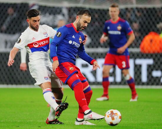 Football. UEFA Europa League. Lyon vs. CSKA