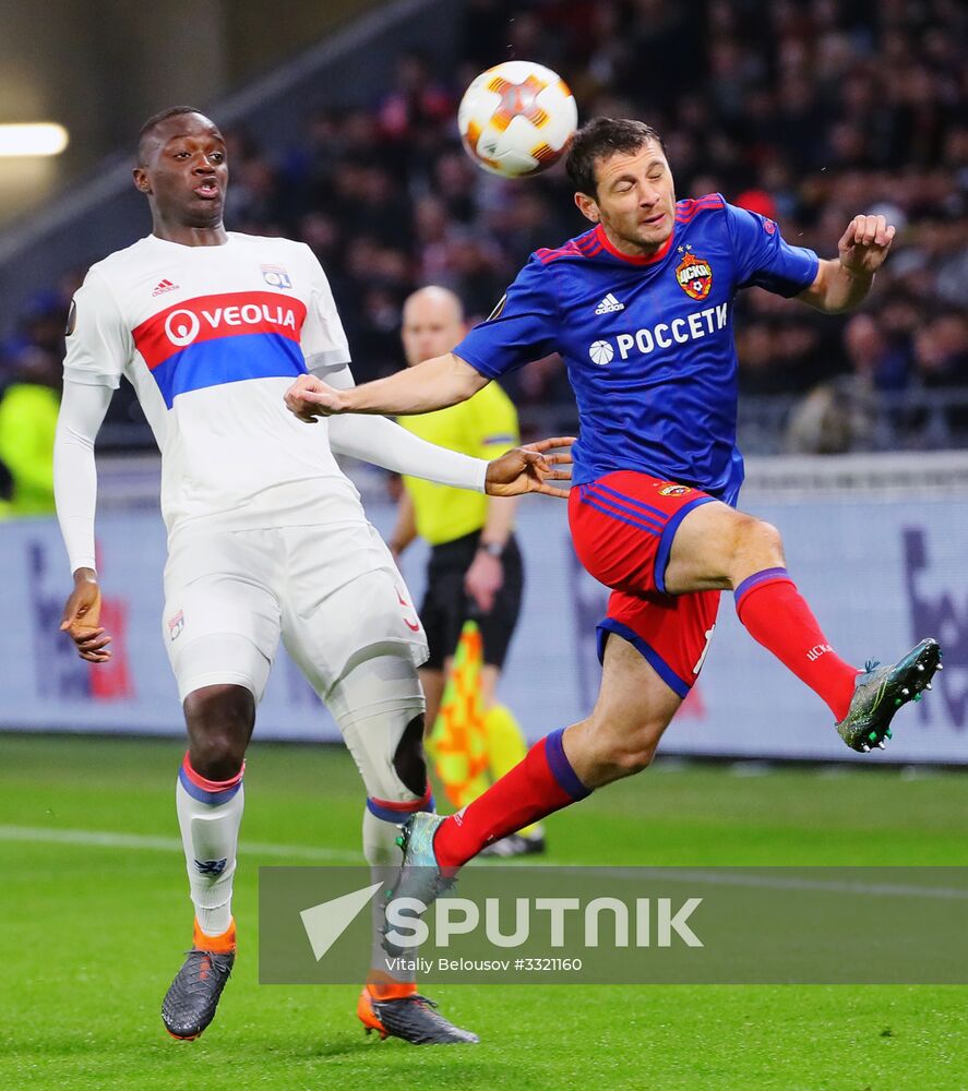 Football. UEFA Europa League. Lyon vs. CSKA