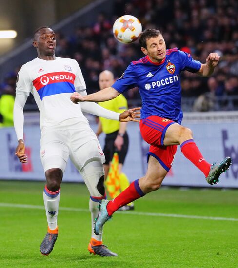 Football. UEFA Europa League. Lyon vs. CSKA