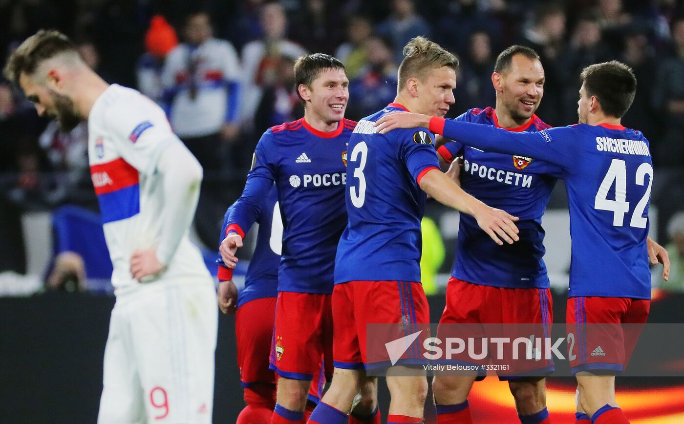 Football. UEFA Europa League. Lyon vs. CSKA