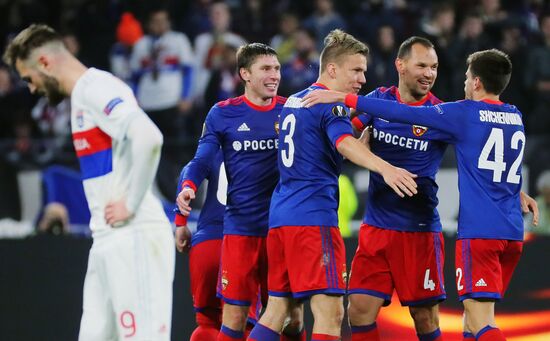 Football. UEFA Europa League. Lyon vs. CSKA
