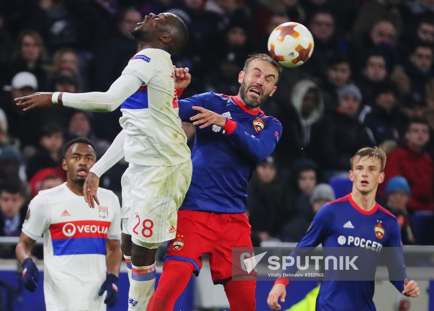 Football. UEFA Europa League. Lyon vs. CSKA