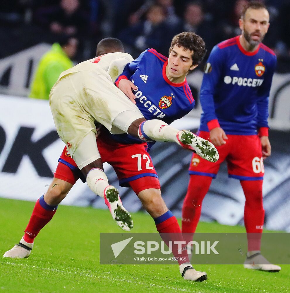 Football. UEFA Europa League. Lyon vs. CSKA