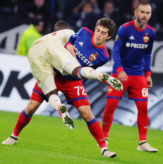 Football. UEFA Europa League. Lyon vs. CSKA