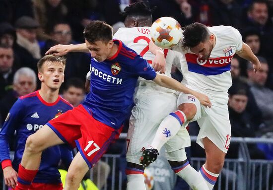 Football. UEFA Europa League. Lyon vs. CSKA