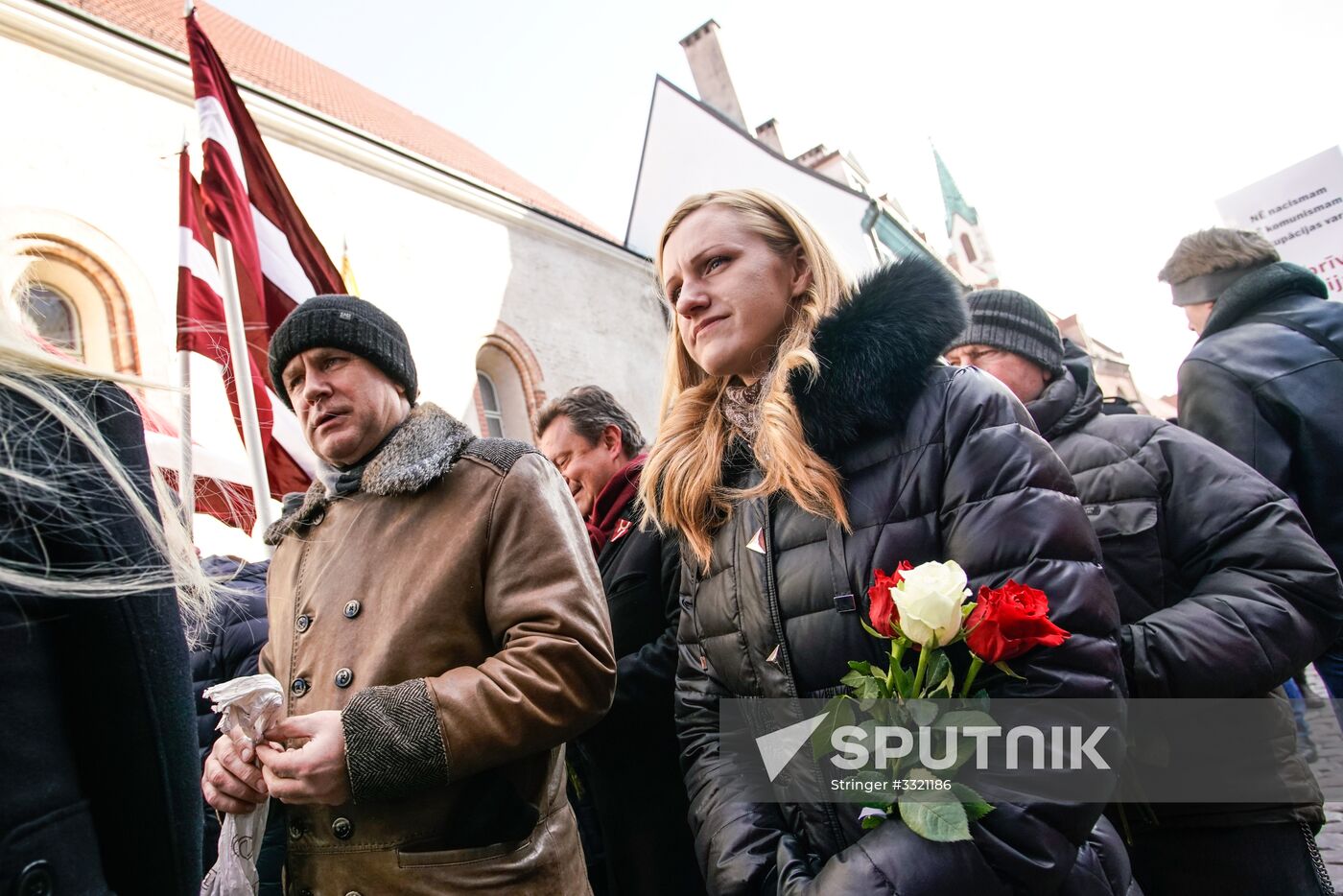 March of former Latvian Waffen SS legionaries in Riga