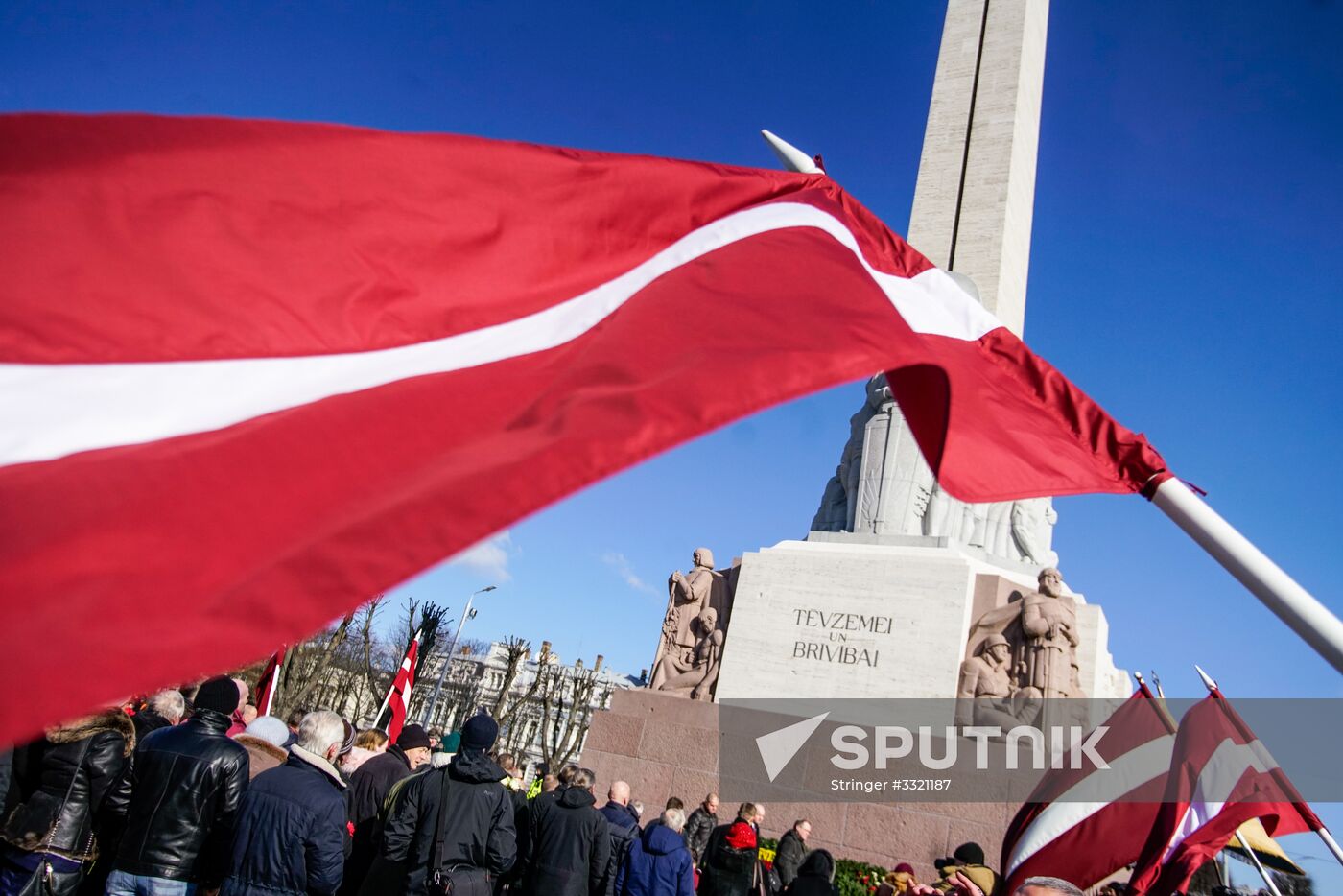 March of former Latvian Waffen SS legionaries in Riga