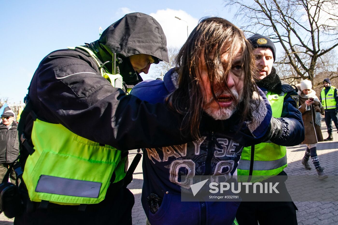 March of former Latvian Waffen SS legionaries in Riga