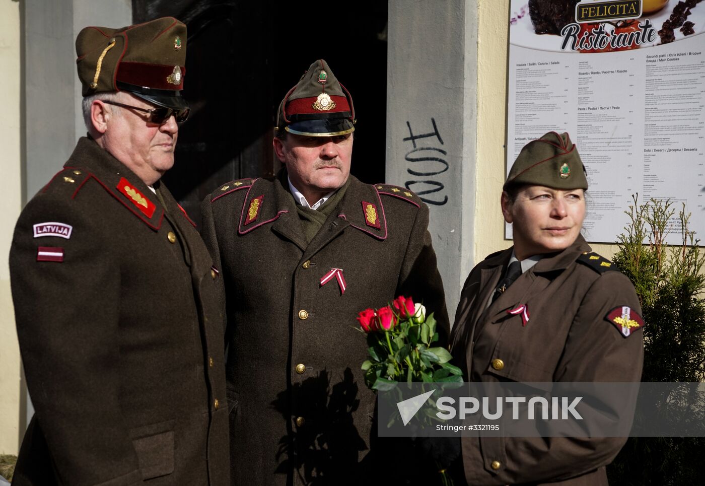 March of former Latvian Waffen SS legionaries in Riga