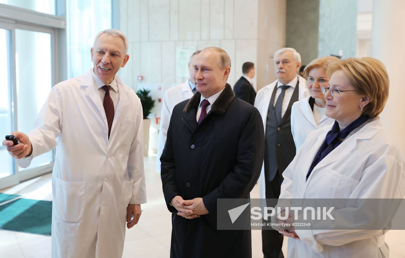 President Putin's working trip to St. Petersburg