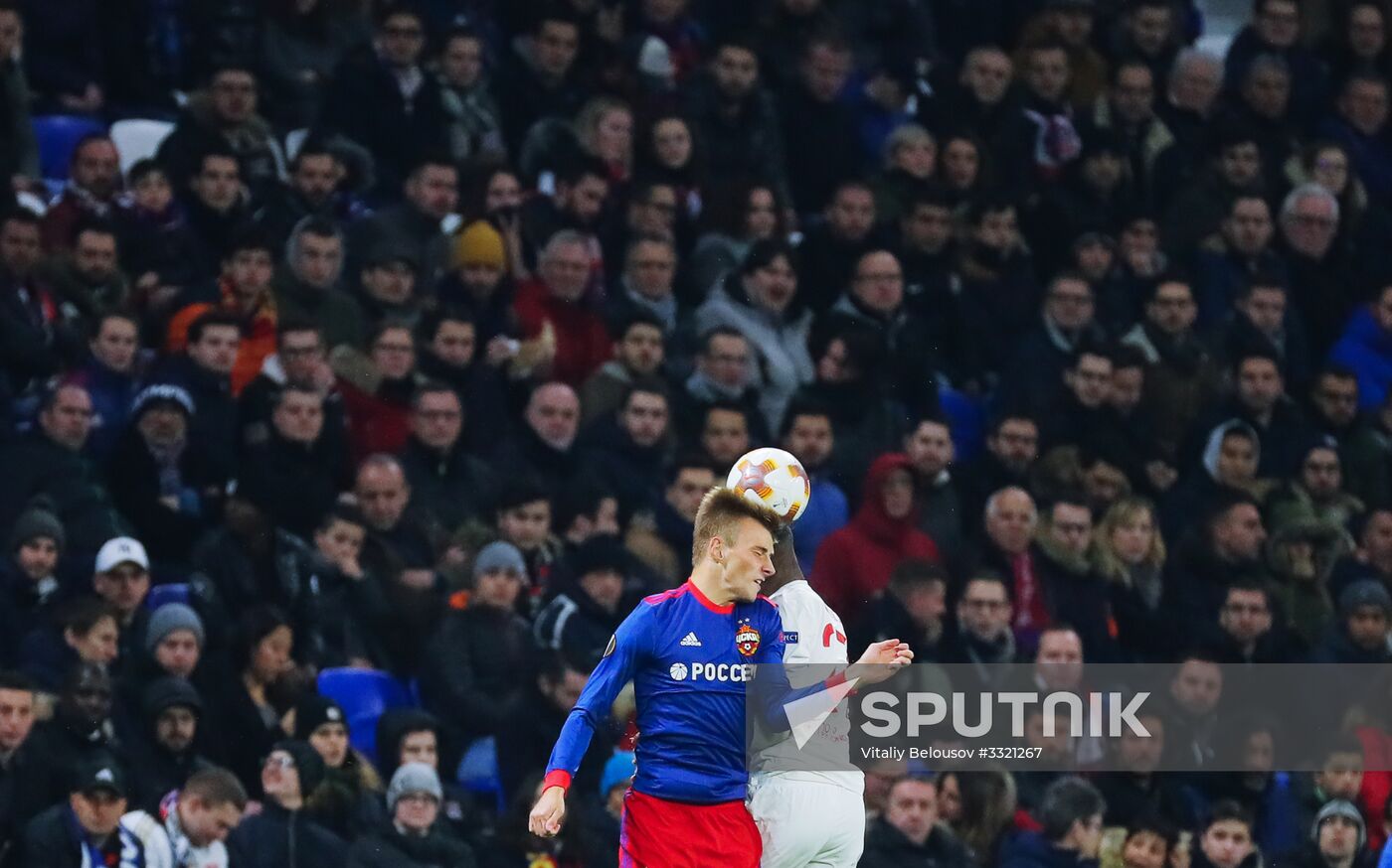 Football. UEFA Europa League. Lyon vs. CSKA