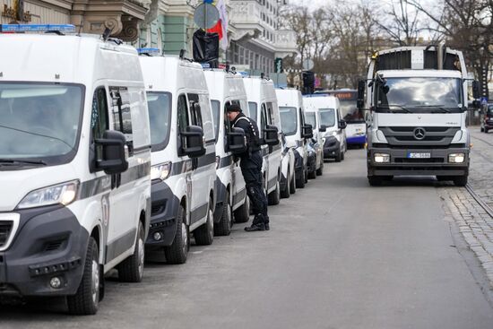 March of former Latvian Waffen SS legionaries in Riga